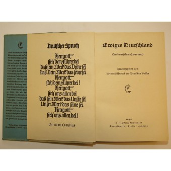 Terzo Reich propaganda libro- Eternal Germania - Ewiges Deutschland. Espenlaub militaria